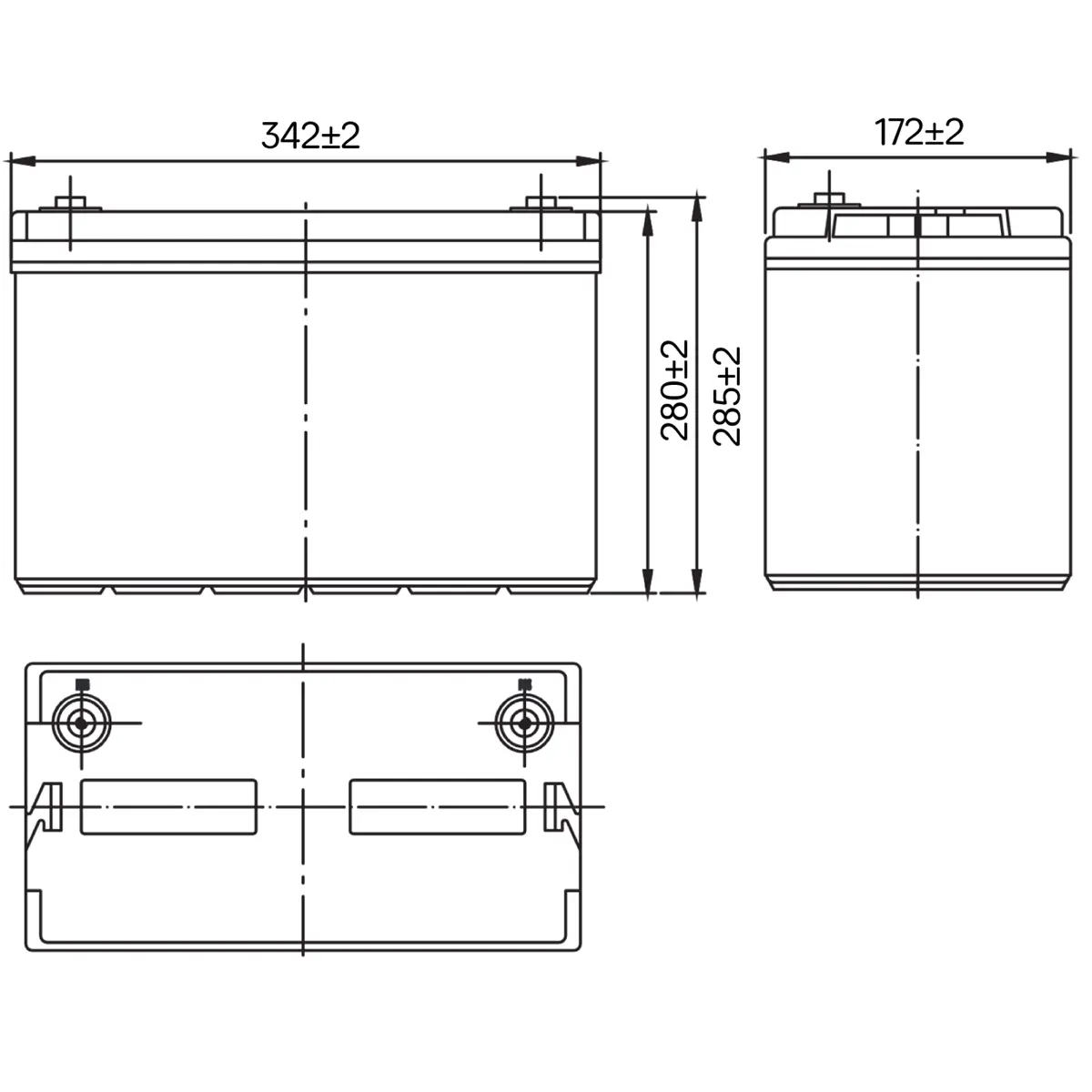 Аккумуляторная батарея MNB Battery HRL 12610 W