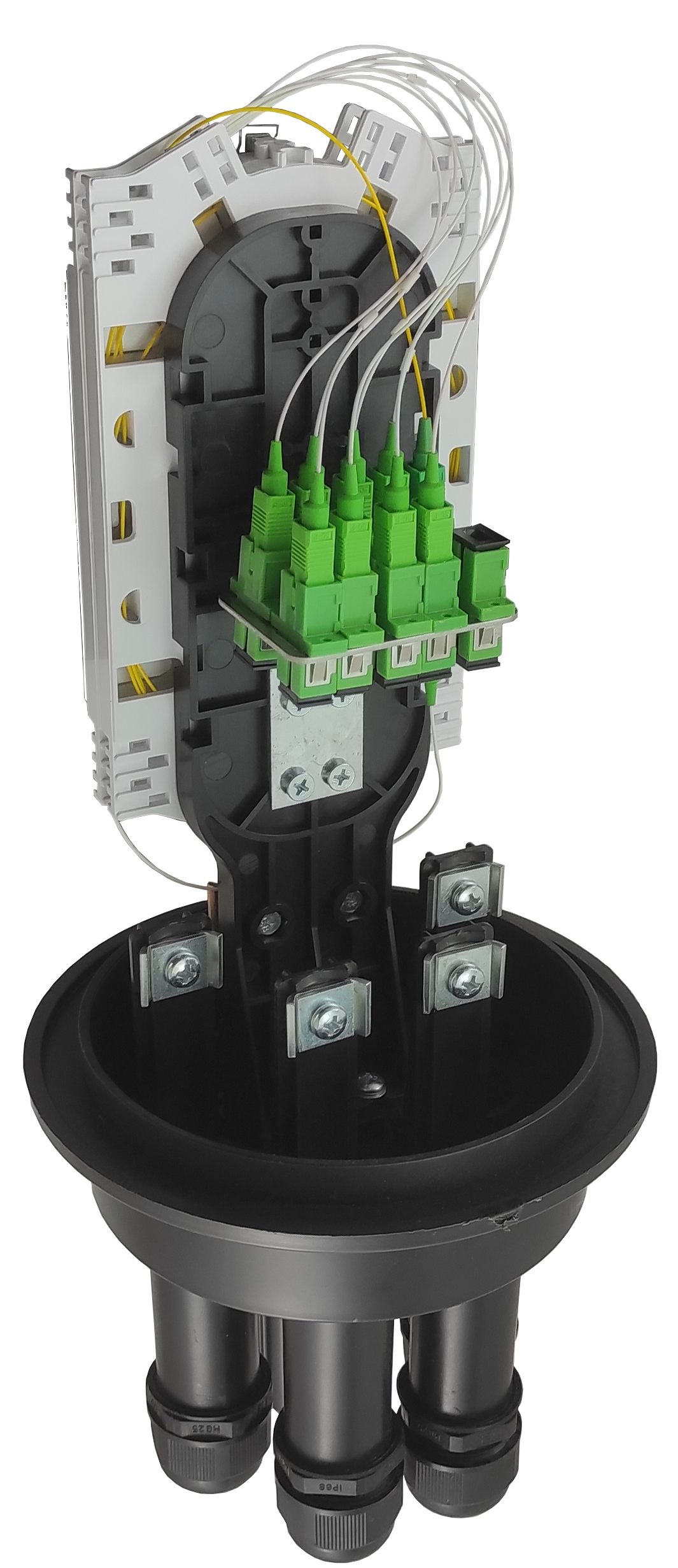 Оптическая кросс-муфта ОКМ-4120-10SC-166-2М3(8)/2М18/4Т-54К/2PLC8